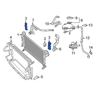 Fiat OE - Right Radiator Mount Bracket