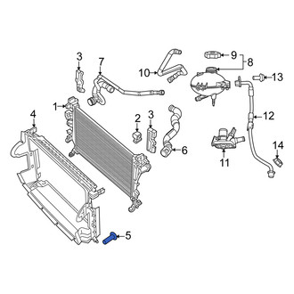 Fiat OE - Radiator Support Air Deflector Bolt