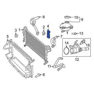 Fiat OE - Left Radiator Mount Bracket
