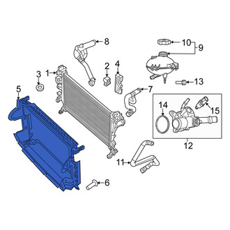 Fiat OE - Front Radiator Support Air Deflector