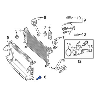 Fiat OE - Radiator Support Air Deflector Bolt