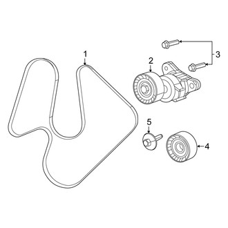 Fiat OE - Cooling - Belts & Pulleys (Easy / Lounge / Pop / Trekking / Trekking Plus 2.4L)
