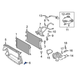 Fiat OE - Radiator Support Air Deflector Bolt