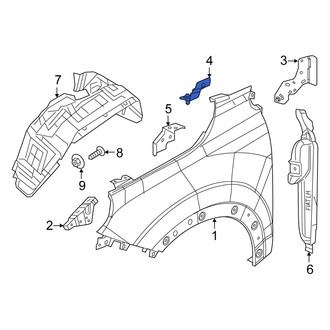 Fiat OE - Left Upper Fender Bracket