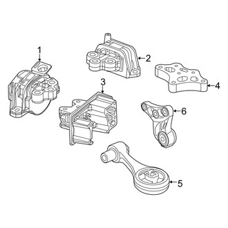 Fiat OE - Engine / Transaxle - Engine & Transmission Mounting (1.4L)
