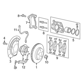 Fiat OE - Front Suspension - Brake Components