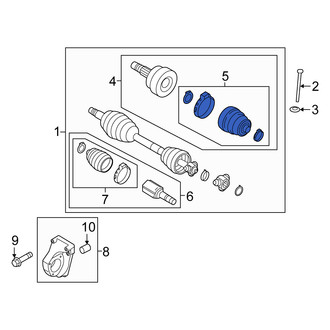 Fiat OE - Front Outer CV Joint Boot Kit