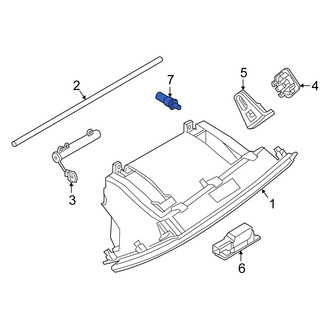 Fiat OE - Front Glove Box Light Switch