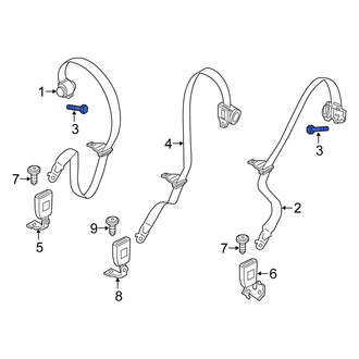 Fiat OE - Seat Belt Receptacle Bolt