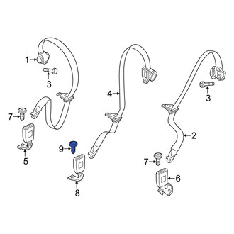 Fiat OE - Seat Belt Receptacle Bolt