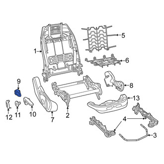 Fiat OE - Front Right Seat Back Recliner Adjustment Handle