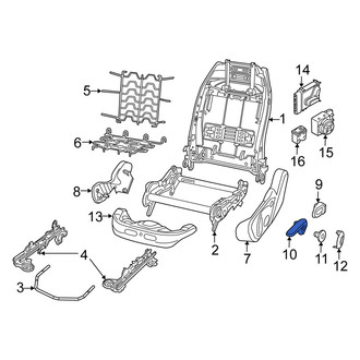 Fiat OE - Front Left Seat Back Recliner Adjustment Handle