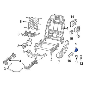 Fiat OE - Front Left Seat Back Recliner Adjustment Handle
