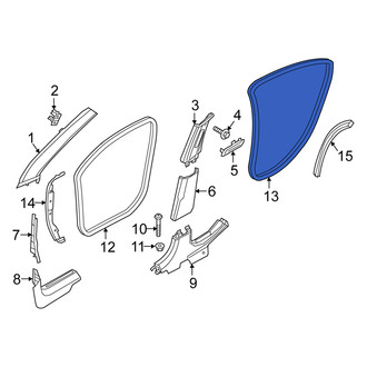 Fiat OE - Rear Inner Door Seal