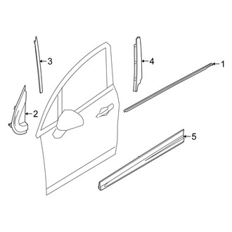 Fiat OE - Front Door - Exterior Trim