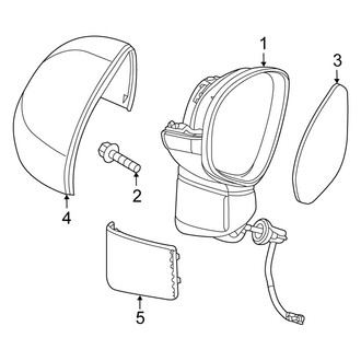 Fiat OE - Front Door - Outside Mirrors