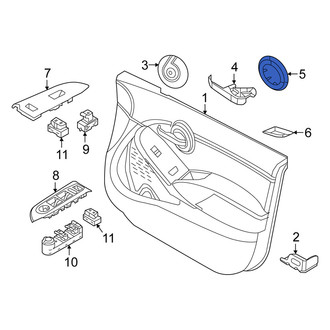 Fiat OE - Rear Left Interior Door Handle Trim