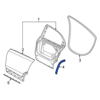 Fiat OE - Rear Left Door Shell Seal