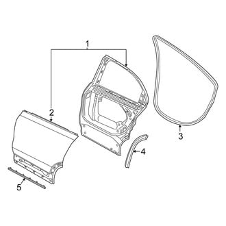 Fiat OE - Rear Door - Door & Components