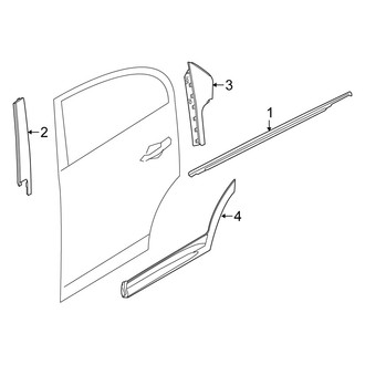 Fiat OE - Rear Door - Exterior Trim