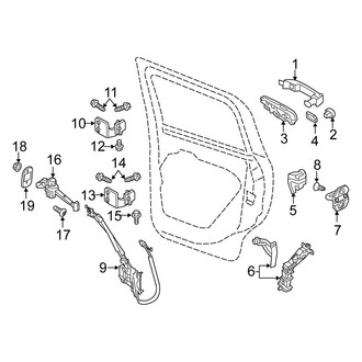 Fiat OE - Rear Door - Lock & Hardware