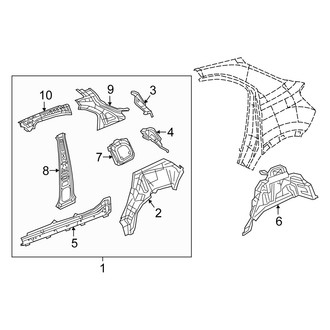 Fiat OE - Quarter Panel - Inner Structure