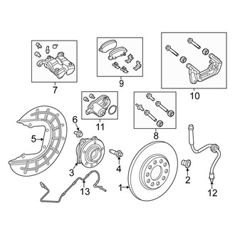 Fiat OE - Rear Suspension - Brake Components (FWD)