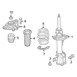 Fiat OE - Rear Suspension - Shocks & Components (FWD)