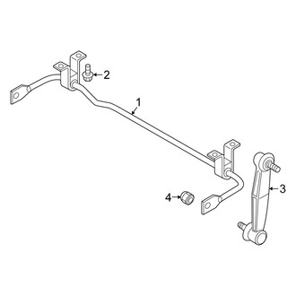 Fiat OE - Rear Suspension - Stabilizer Bar & Components (Easy / Lounge / Pop / Trekking / Trekking Plus FWD)