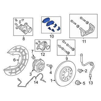 Fiat OE - Rear Disc Brake Pad Set