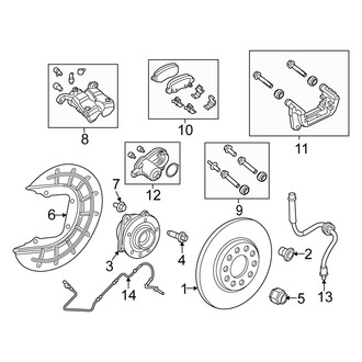 Fiat OE - Rear Suspension - Brake Components (AWD)