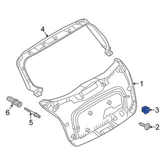 Fiat OE - Rear Body Panel Trim Panel Nut