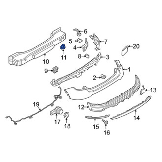 Fiat OE - Bumper Impact Bar Nut