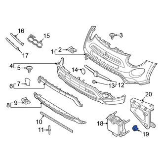 Fiat OE - Cruise Control Distance Sensor Grommet