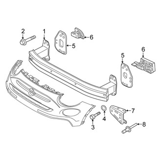 Fiat OE - Front Bumper & Grille - Bumper & Components (Bumper Support), (Trekking / Trekking Plus)