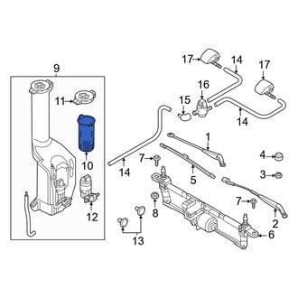 Fiat OE - Front Washer Fluid Reservoir Filler Pipe