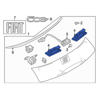 Fiat OE - Rear License Plate Light Assembly