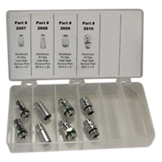 FJC® - 8-Piece R-134a Service Port Adapter Assortment