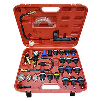 FJC® - Deluxe Radiator and Radiator Cap Pressure Test Kit with Air Lift
