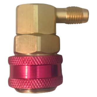 FJC® - 1/4" Red R-1234yf High Side 90° Quick Coupler