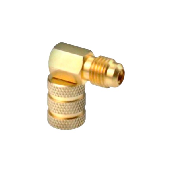 FJC® - 1/4" x 3/16" R-134a 90° Adapter with Valve Core