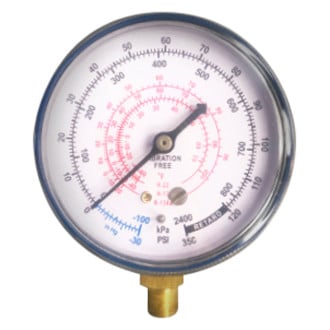 FJC® - 2.5" Blue R-12, R-22, R-134a Low Side Dual Replacement Gauge