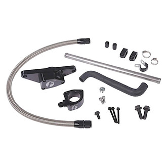Fleece Performance Engineering® - Stainless Steel Coolant Bypass Kit with Stainless Steel Braided Line