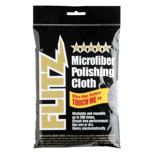 Flitz® - 16" x 16" Gray Microfiber Polishing Cloth
