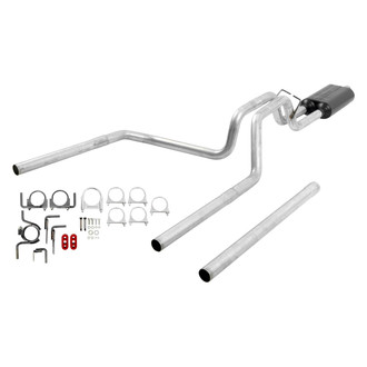 Flowmaster® - American Thunder™ Aluminized Steel Cat-Back Exhaust System with Split Rear Exit