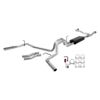 Flowmaster® - American Thunder™ Aluminized Steel Cat-Back Exhaust System with Split Rear/Side Exit