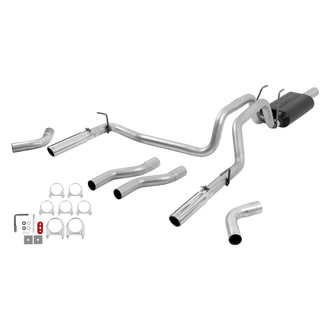 Flowmaster® - American Thunder™ Aluminized Steel Cat-Back Exhaust System with Split Rear/Side Exit