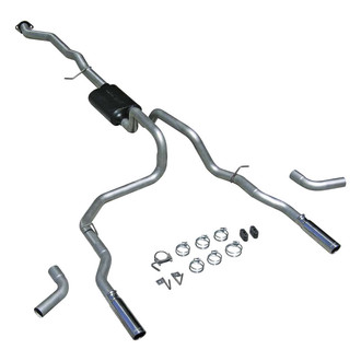 Flowmaster® - American Thunder™ Aluminized Steel Cat-Back Exhaust System with Split Rear/Side Exit