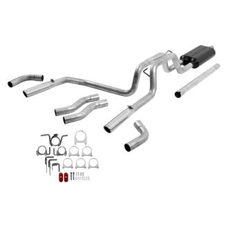 Flowmaster® - American Thunder™ Aluminized Steel Cat-Back Exhaust System with Split Rear/Side Exit