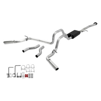 Flowmaster® - American Thunder™ Aluminized Steel Cat-Back Exhaust System with Split Rear/Side Exit